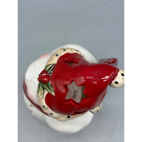 Christmas Blue Sky Clayworks Heather Goldminc Snowman Tea Light Holder READ - Picture 4 of 9